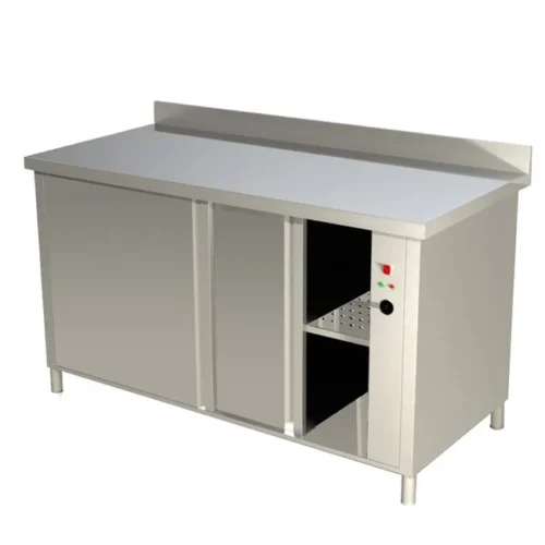 Tavoli inox armadiati riscaldati