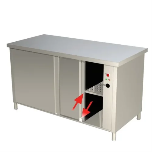 Tavoli inox passanti riscaldati