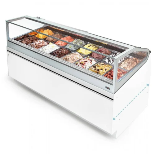 Vetrina gelato e pasticceria professionale